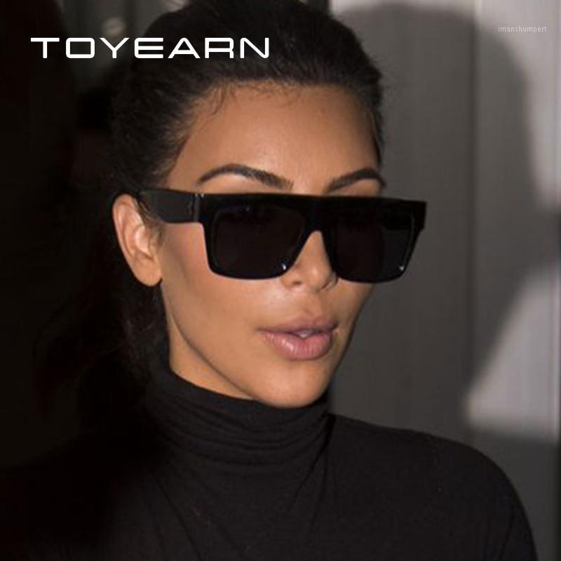 

Sunglasses Fashion Designer Vintage Sexy Lady Square Women Rivet Eyewear Flat Top Sun Glasses Female1