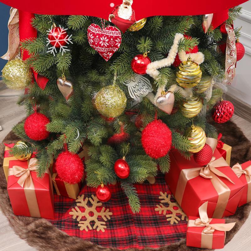 

Christmas Tree Skirt Tree Skirt Christmas Ornaments Festival Thick Plush Edge Xmas Ornaments Home Implements1