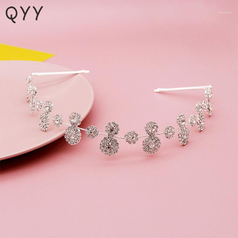 

Bridal Wedding Hair Jewelry Flower Rhinestone Headband for Women Accessories Silver Color Headbands Crystal Bride Headpiece Gift1