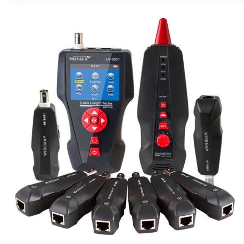 

NF-8601W Multi-functional Network Cable TesterLCD Cable length Tester Breakpoint Tester RJ45 UTP STP Diagnose Tone Tracer