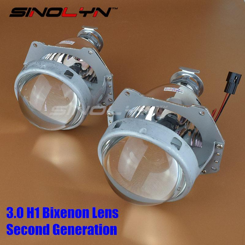 

Second Generation 3.0 H1 HID Bi xenon Lens Projector lenses Headlights H1 H4 H7 LHD RHD Headlamp Car Styling Retrofit DIY