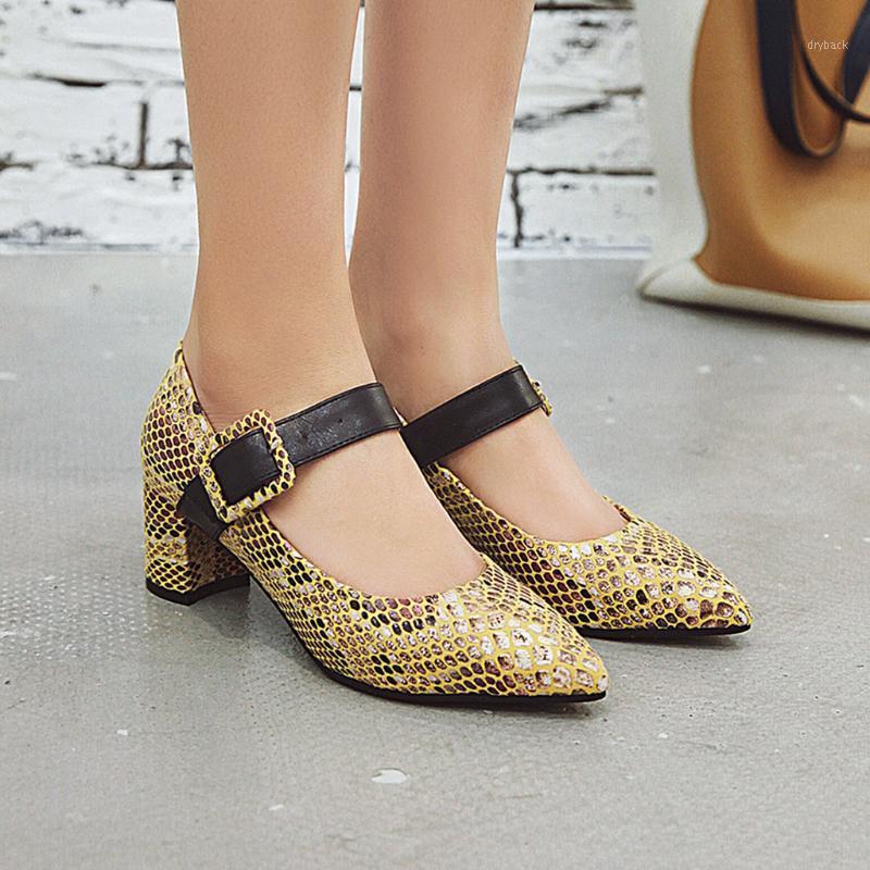 

New Sexy Pointed-toe Women's High Heels, One-button Women's Lightweight And Comfortable Sandals High Heels Women#1, Yellow