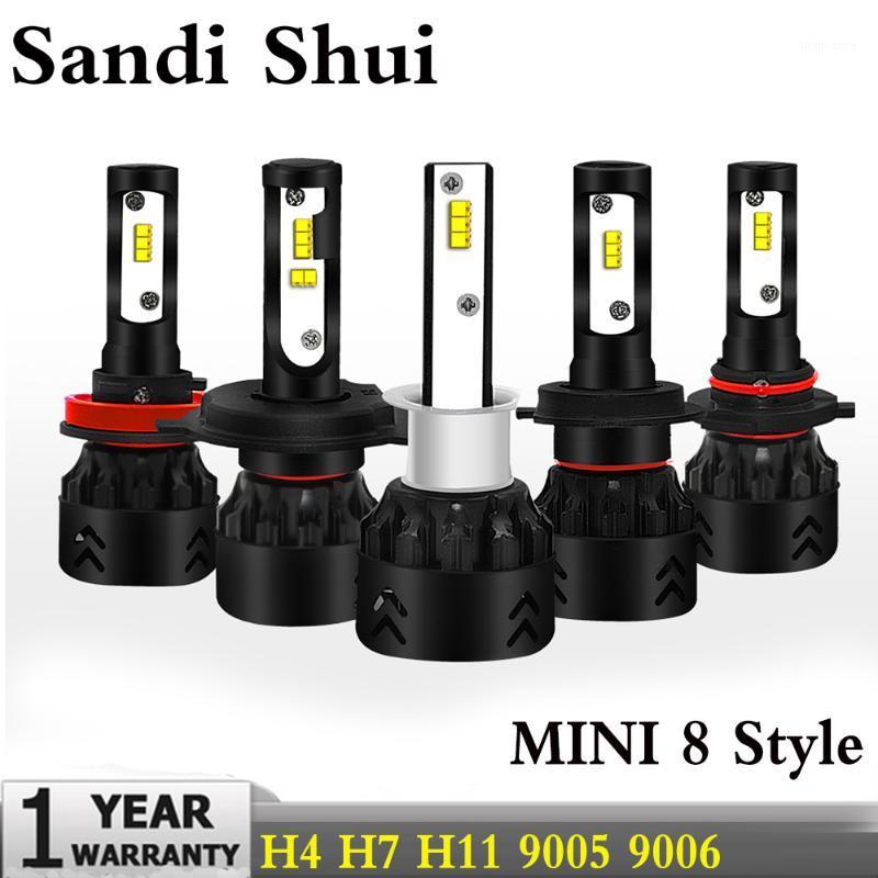 

9600LM H8 H11 Fog lights No Error h7 led canbus H4 LED Lamps 3 9005 4 50W Auto light bulbs for cars 12V 6000K Mini 8 Style1