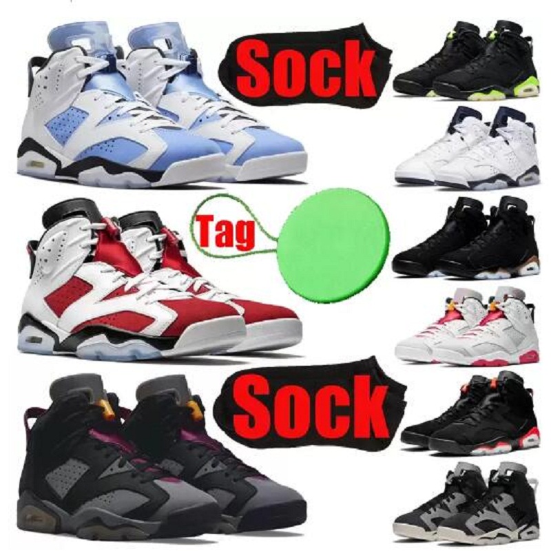 

Top Basketball Shoes 6s Mens High OG Jumpman 6 UNC Red Oreo Khaki Gold Hoops DMP Black Infrared Blue Carmine Flint HARE Men Women Sneakers Trainers Size 40-47, # 2