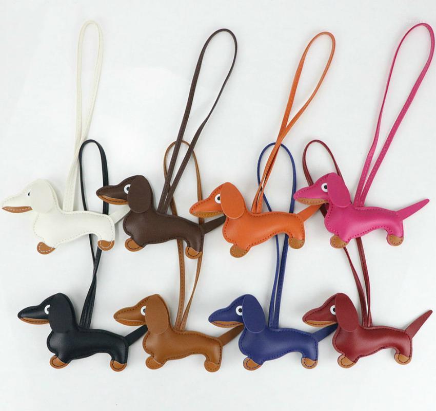 

Cute Dog PU Leather Keychain Fashion Women Handbag Pendant Bag Accessories Key Holder Chain Keyring For Handbag Chram1