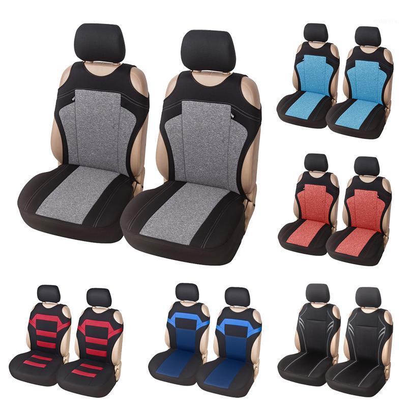 

AUTOYOUTH 2pcs Universal Car Seat Covers - Front Seat Covers Mesh Sponge Interior Accessories T Shirt Design - for Car/Truck/Van1