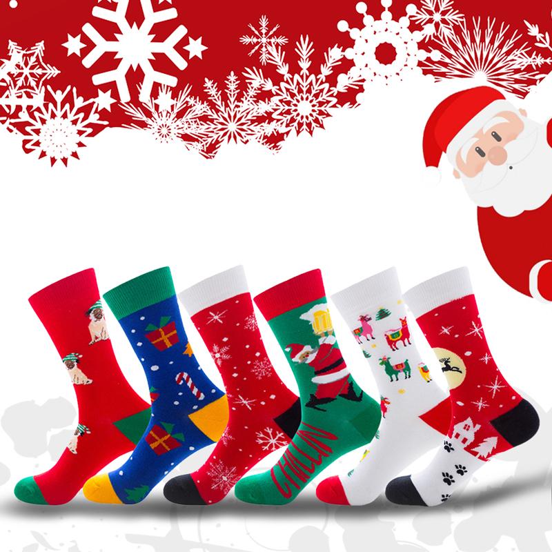

Christmas Cotton Socks Christmas sockings xmas Ornaments New Year Socks Gifts Merry Decor for Home Natale
