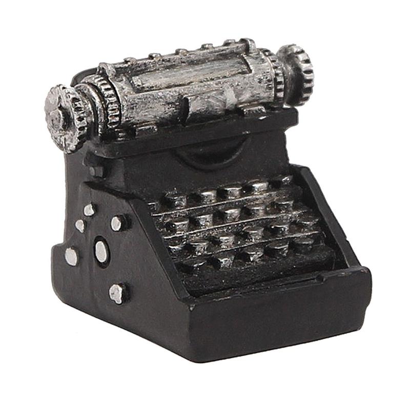 

Vintage old creative resin mini typewriter small ornaments desk ornaments Home decorations children's gifts shop shooting prop