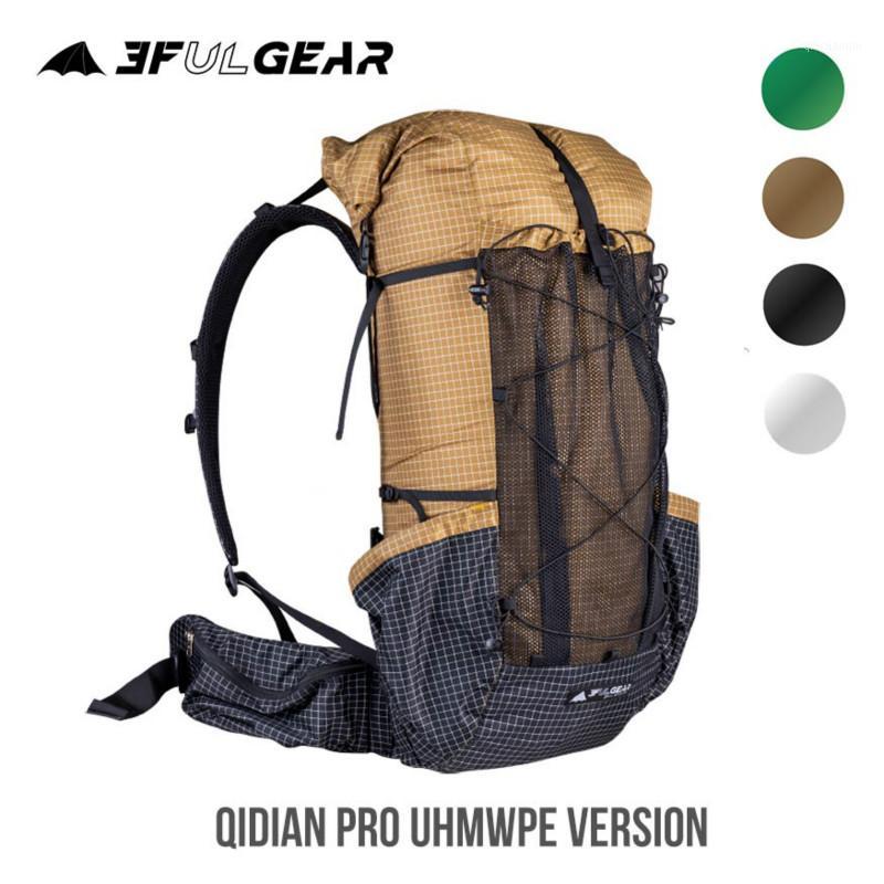 

3F UL GEAR QiDian Pro UL Backpack Outdoor Climbing Bag Camping Hiking Bags Qi Dian UHMWPE Ultralight1, Black