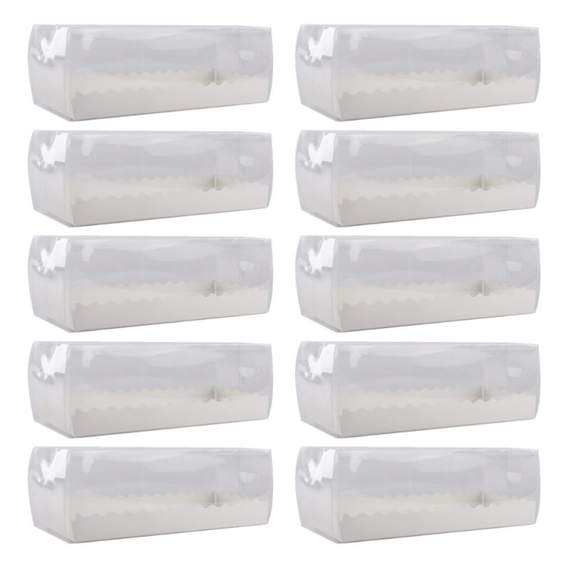 

10 Set Roll Cake Box Long Shape Cake Box Pastries Cookies Cakes Pies Storage