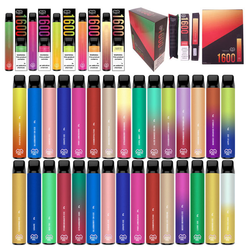 

Custom print disposable vape pen 6.5ML pods Electronic Cigarettes liquido disposal atomiser vapor 1600 Puffs puff xxl cigar