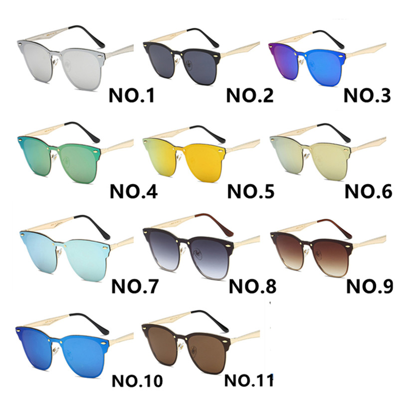 

Fashion Metal Dazzle Colour Sunglasses Summer Men Women Brand Designer Sunglasses Cycling Sports 11 Colors Occhiali Da Sole