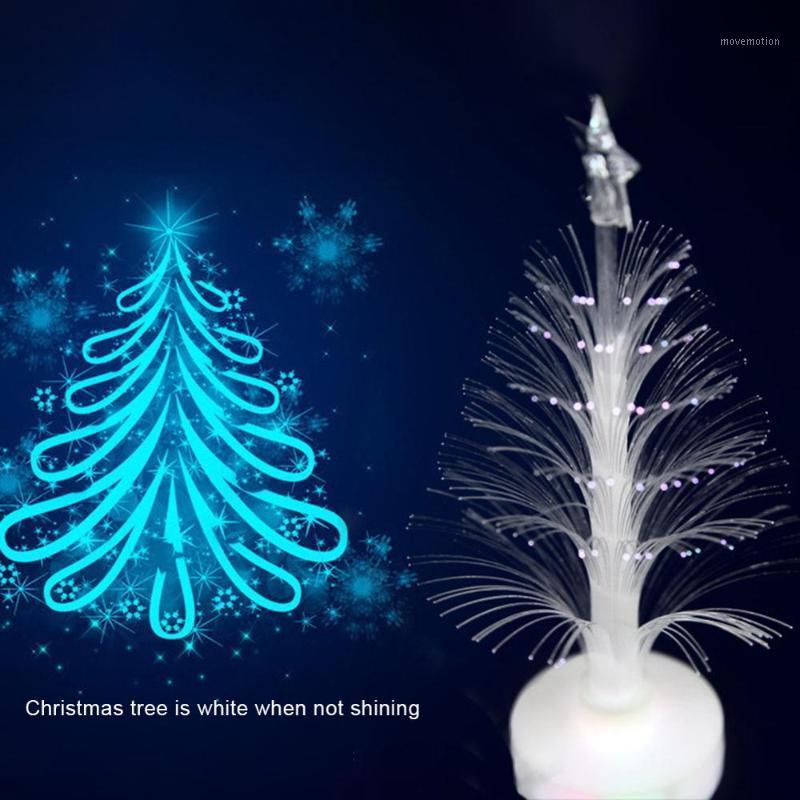 

Mini Creative Light Colorful Fiber Optic Small Christmas Tree Decoration Gift Snowflake Series1