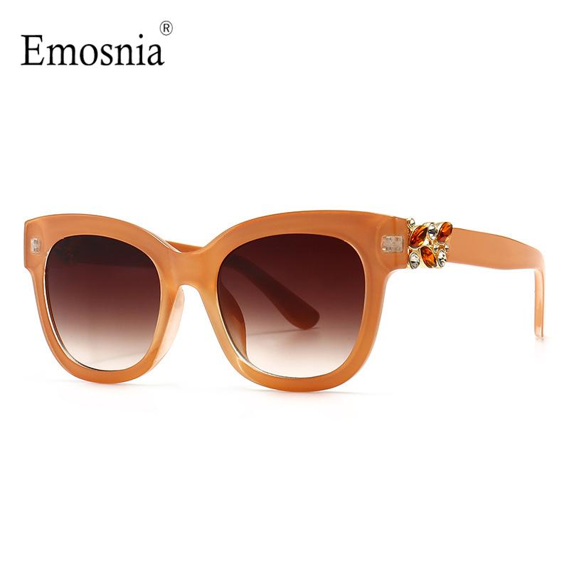 

Sunglasses Emosnia Sexy Square Women 2021 Fashion Diamond Big Size Frame Sun Glasses Men Female Eyeware Gradient Oculos UV400