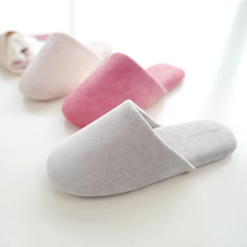 

2020 New Slippers Indoor Women Cotton Slippers Home Mute Lover Soft Bottom Floor Women Shoes, Gray