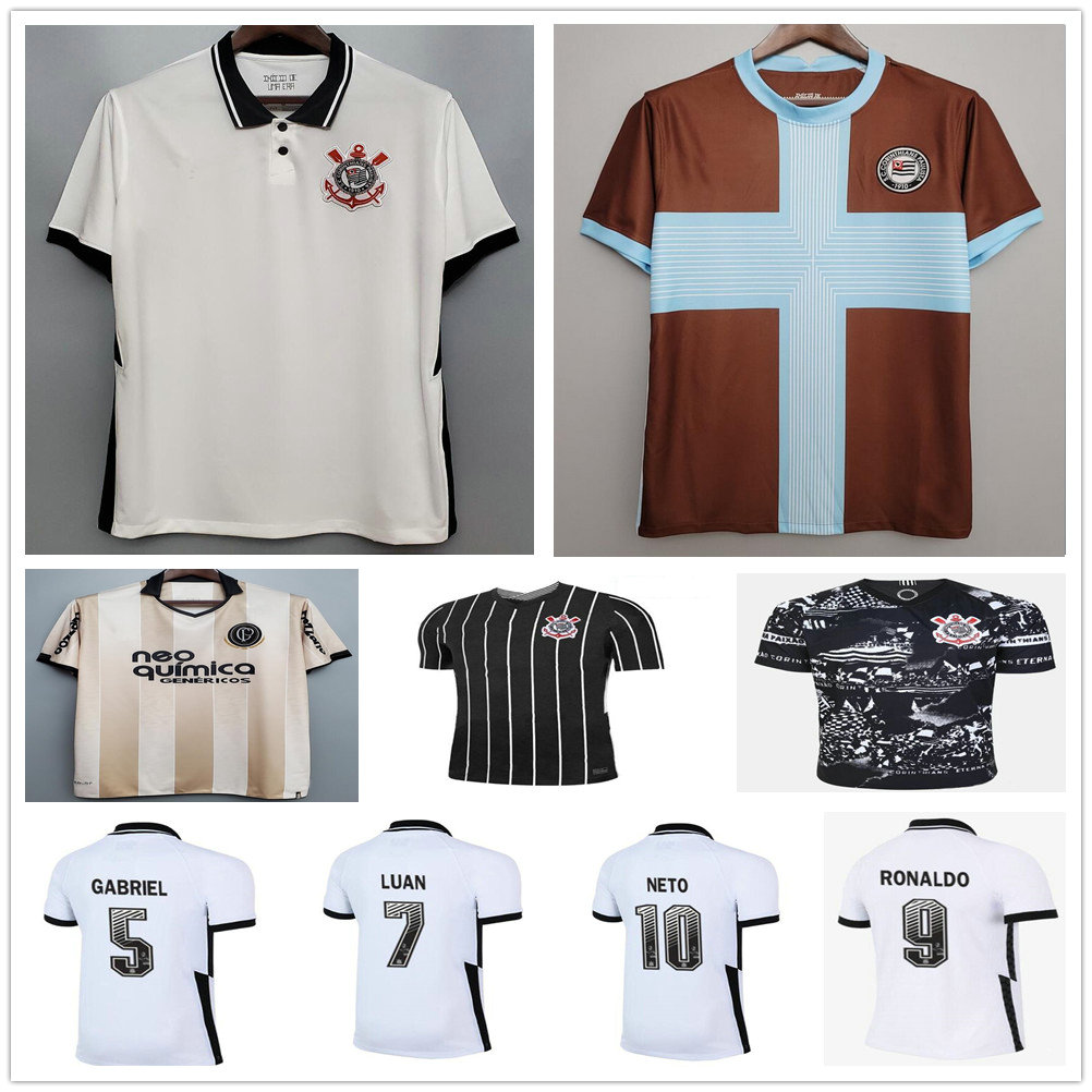 

20 21 Corinthian Paulista 100th Anniversary Soccer Jerseys LUAN GABRIEL RONALDO NETO GIL ROMERO CLAYTON Custom Adult Kids Football Shirt, Women size only s-xl