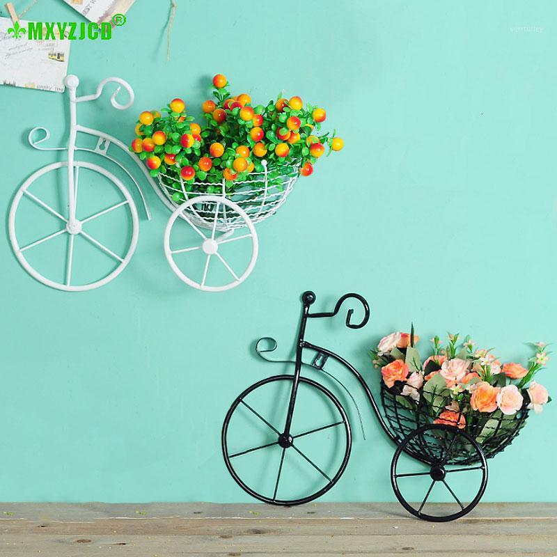 

Wrought Iron Bicycle Wall Hanging Flower Basket Suspension Flower Arrangement Container Home Decor Art Decoration1