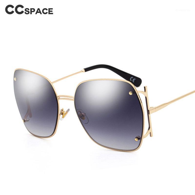 

48196 Square Metal Frame Sunglasses Luxury Men Women Fashion Shades UV400 Vintage Glasses1