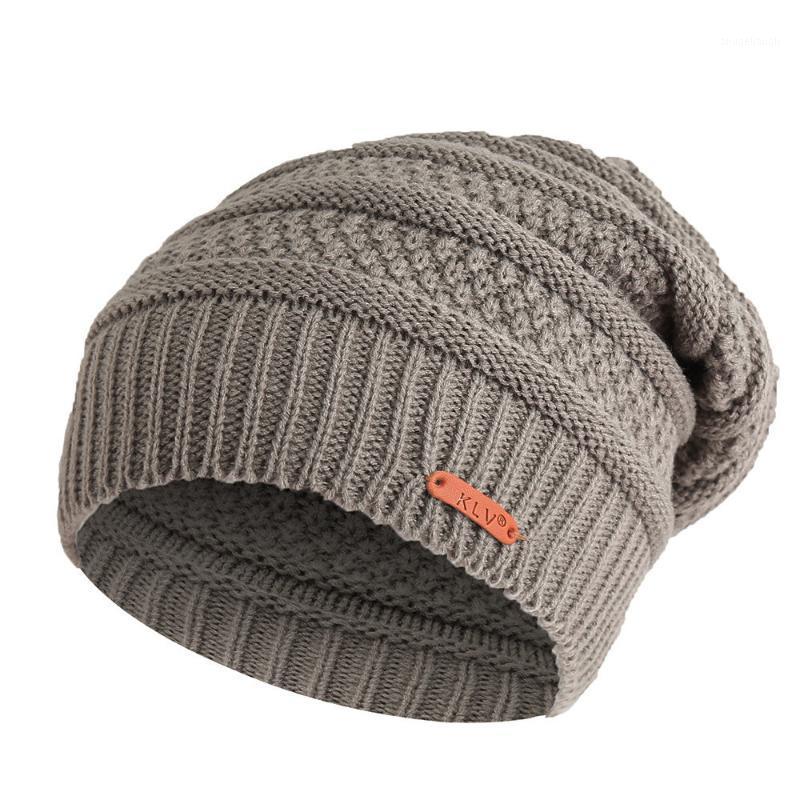 

Warm Men Women Baggy Warm Crochet Hat Winter Wool Knit Ski Beanie Skull Slouchy Caps Hat Outdoor Casual Sport Hats 2020 New1