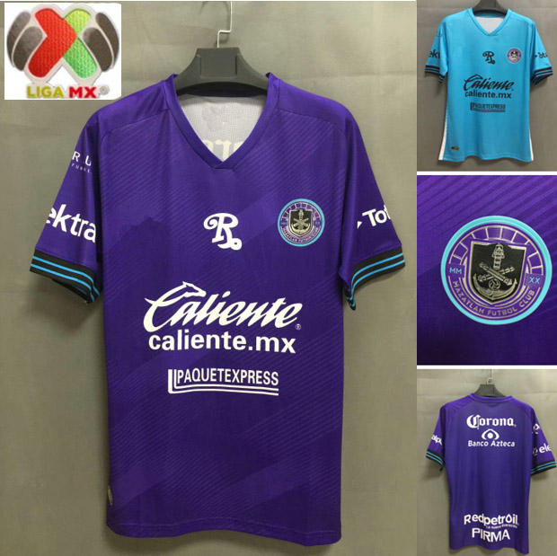 

20 21 LIGA MX Mazatlan FC Soccer jersey 2020 Home purple mazatlan Soccer Shirts Away blue Maillot de foot Football uniforms, 20-21 mazatlan home