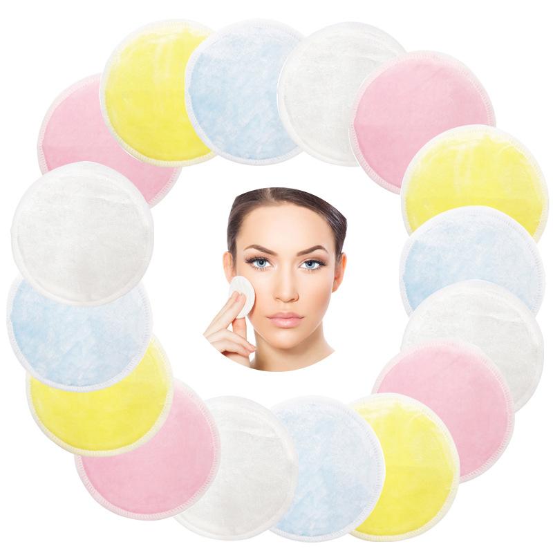

Reusable Bamboo Cotton Pads Make Up Facial Remover Double Layers Wipe Pads Nail Art Cleaning Washable Laundry Bag