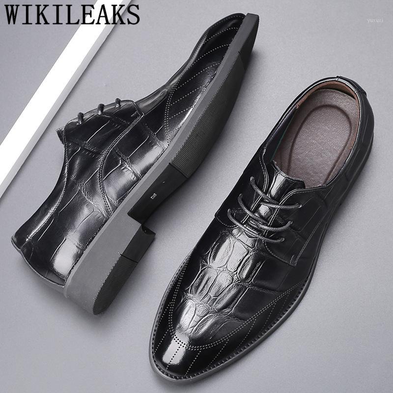 

Brogue Elevator Shoes For Men Black Oxford Shoes For Men Italian Mens Formal Genuine Leather Fashion Scarpe Uomo Eleganti1