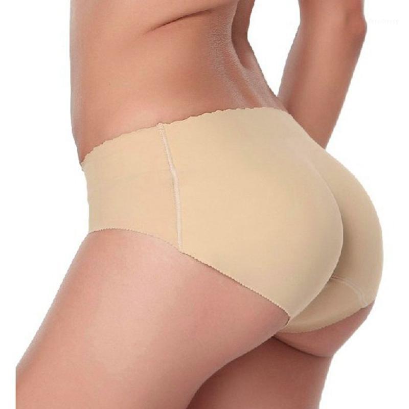 

Underwear women Seamless Sexy lingerie Underwears Panties Briefs hip pads pantalones mujer silicone hip padded panty #11, Beige