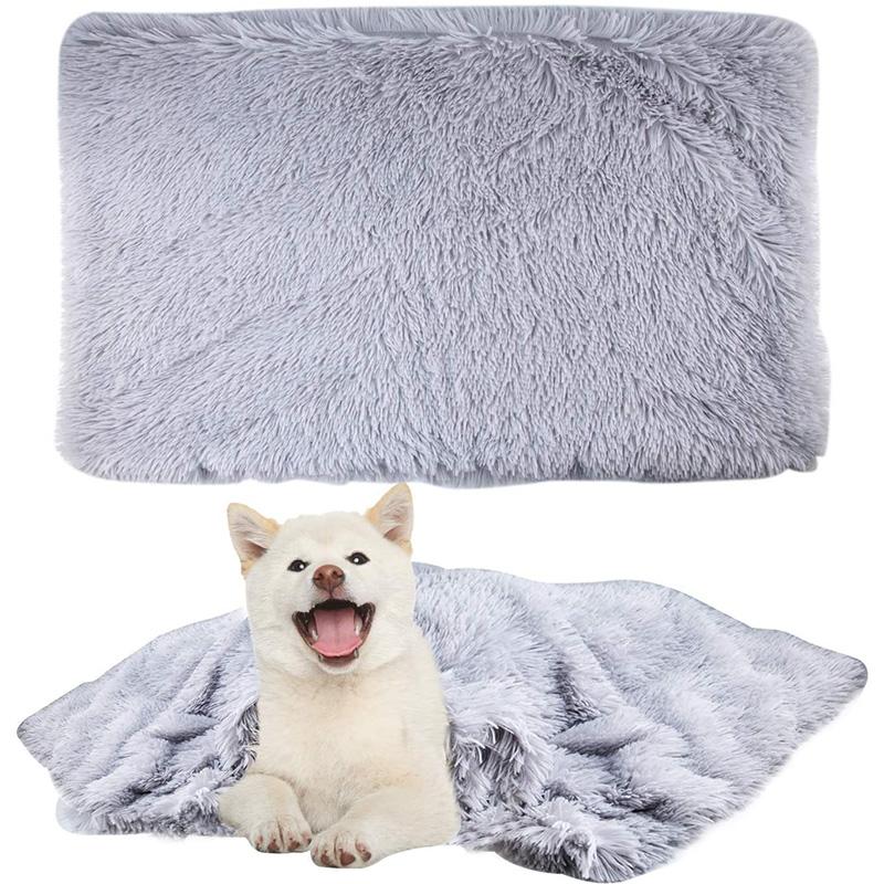 

Long Plush Pet Cat Blanket Puppy Bed Washable Comfort Soft Fluffy Pet Mat Cushion for Small Medium Dogs and Cats Dog Supplies