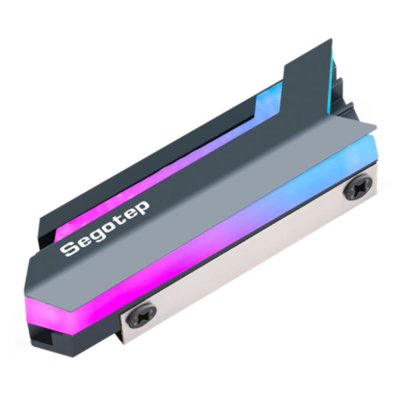 

RGB M.2 SSD Heatsink NGFF 2280 NVMe Solid State Drive Cooler for Desktop PC Computer