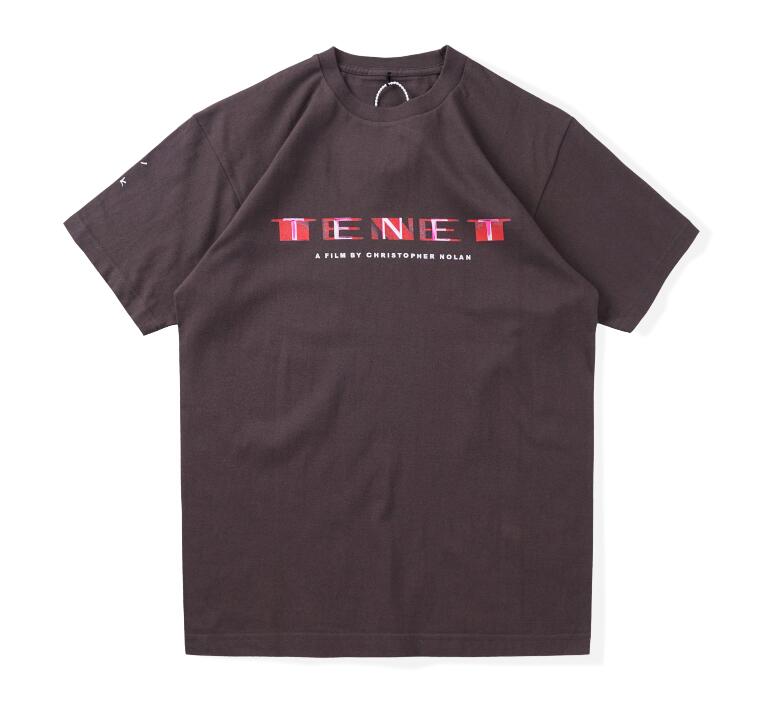 

20ss new Ins Hot Tenet Collab Tee Skateboard Mens designer t shirt Women Street Casual Cotton Tshirt, White;black