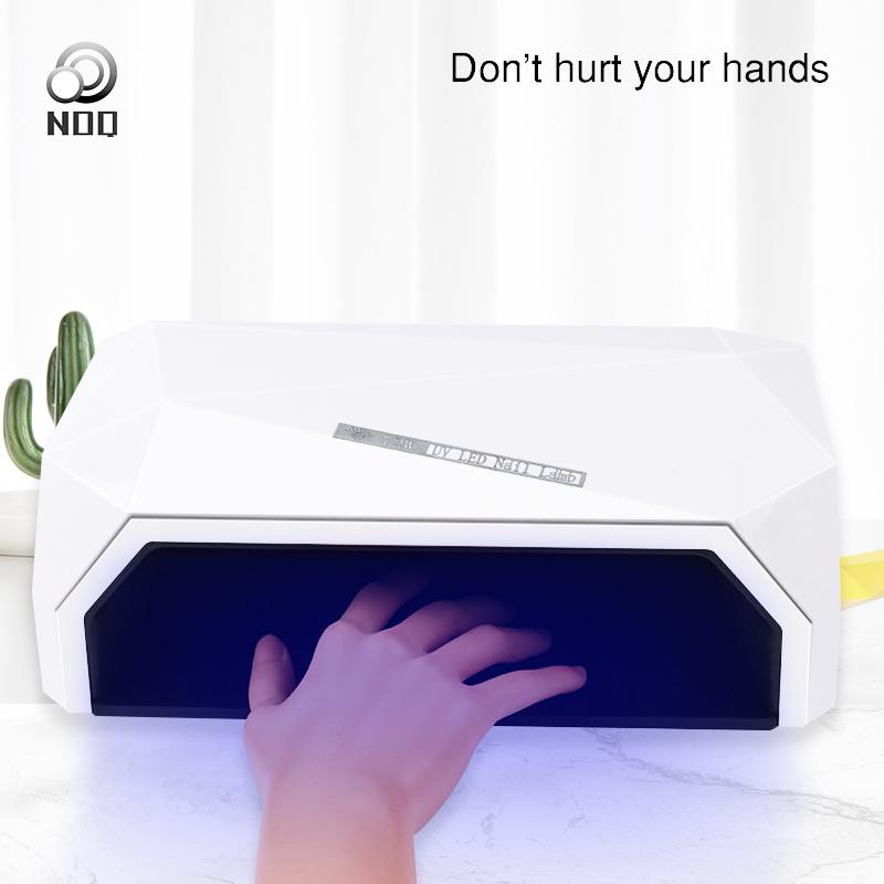 

72w Big Nail Lamp Uv Led Powerful Dryer For Curing Nail Gels With Time Setting Auto Sensor Lcd Dispaly Double Hands, As pic