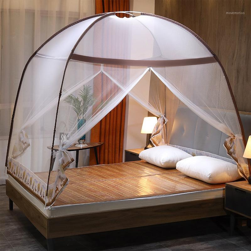 

Summer 2020 free installation anti-mosquito magic yurt mosquito net home heightened encryption foldable portable mosquito net1