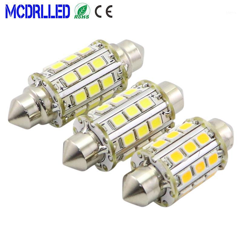 

Mcdrlled 2.5W Car Interior Lights Canbus Festoon 36mm 39mm 42mm LED Bulbs Boat Navigation Signal Light 6000K White 12V 24V1, As pic