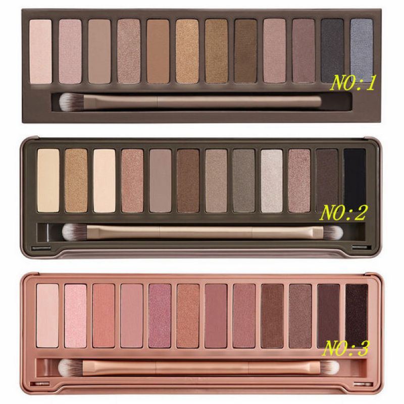 

Free Shipping ePacket New Makeup Eye NO:1/2/3 Palette 12 Colors Eyeshadow!, Multi