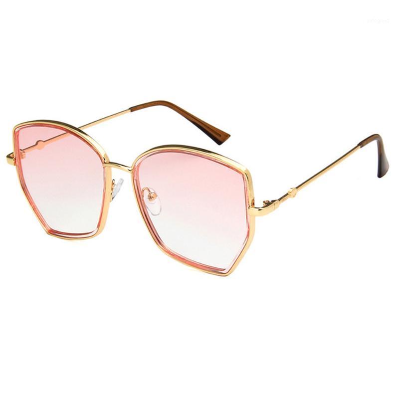 

Sunglasses Fashionable Women's Irregular Edge Metal Tide Progressive Sun Protection Glasses1