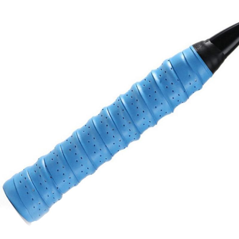 

Thicken Badminton Sweatband Punching anti-slip Breathable Keel Hand Glue Sticky Tennis Racket Fish Gel Rubber, Blue