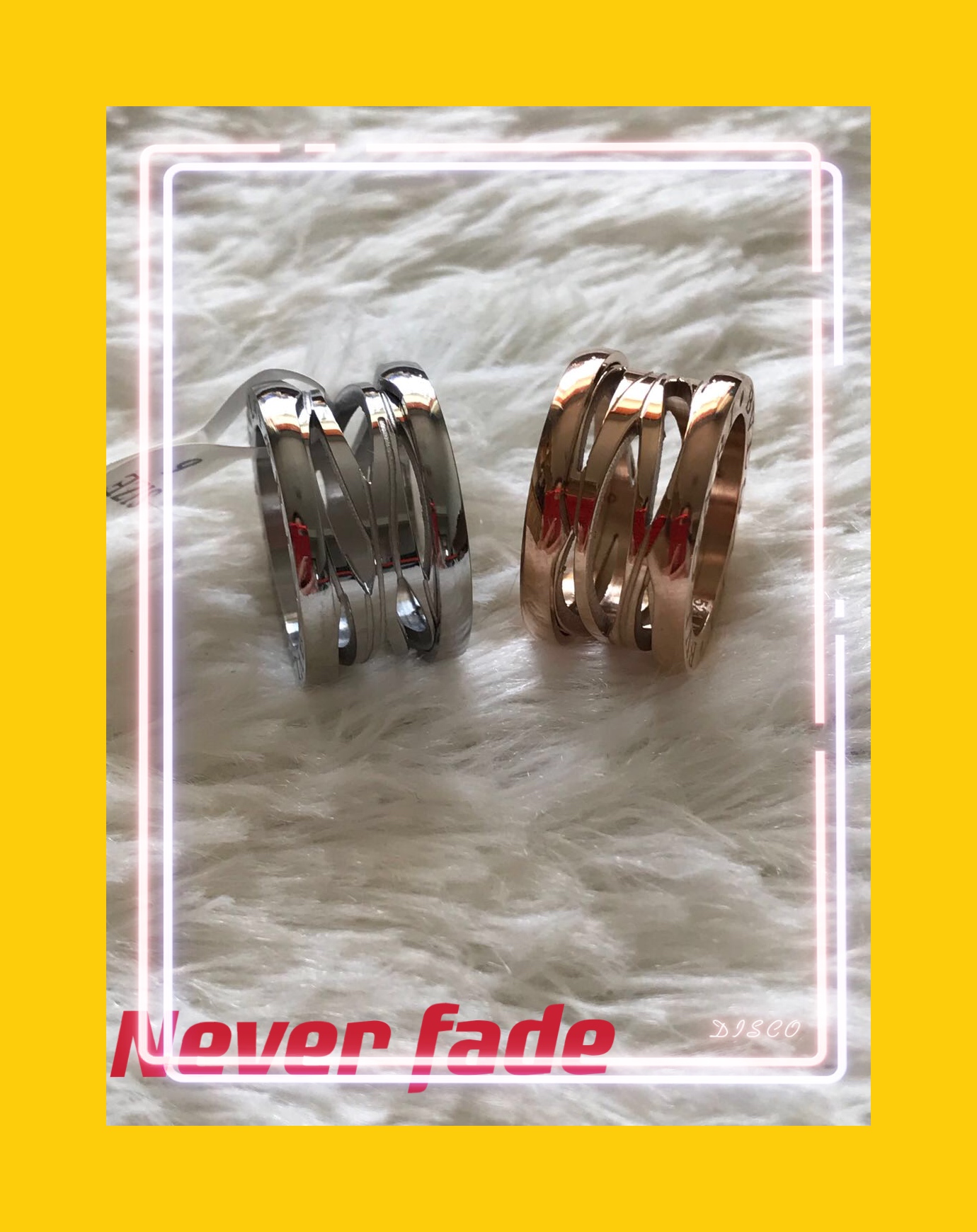 

European and American lovers titanium steel ring, individual style fadeless ring