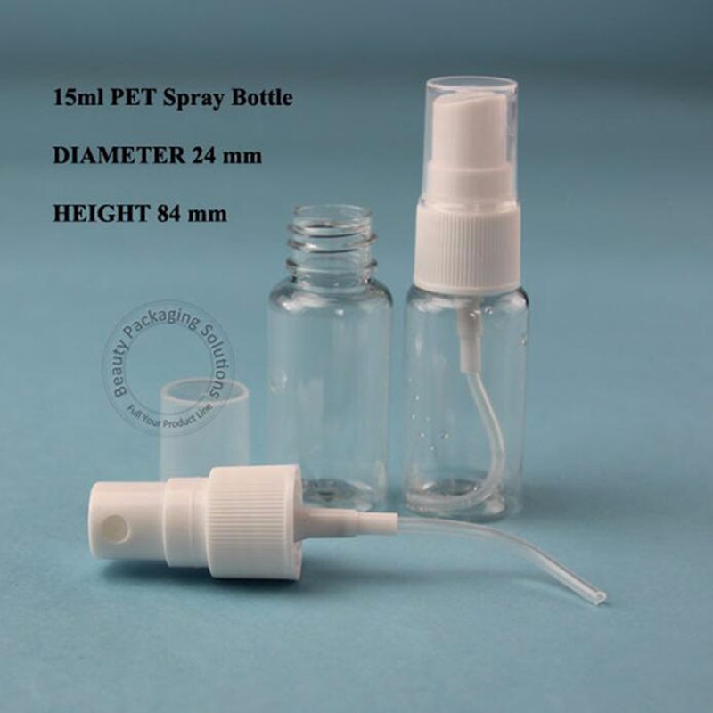 Best Quality 15ml PET Perfume Bottle Atomizing Spray Bottle Small 1/2OZ