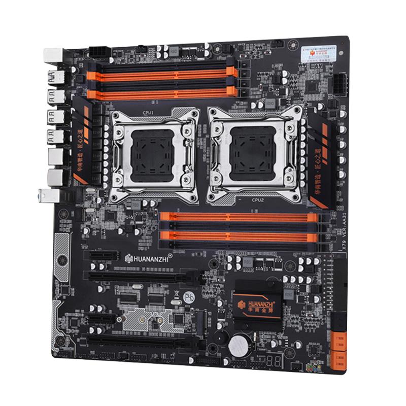 

HUANAN ZHI X79-8D Multi Slots E-ATX M.2 LGA2011 256GB Desktop Motherboard Mainboard DDR3 Memory Professional Dual CPU USB3.0