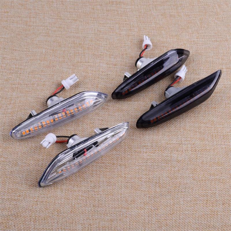 

2pcs Car Amber LED Side Marker Light Indicator Turn Signal Light Lamp Fit for E46 E60 E61 E81 E82 E83 E88 E90 E91 E92 E93, As pic