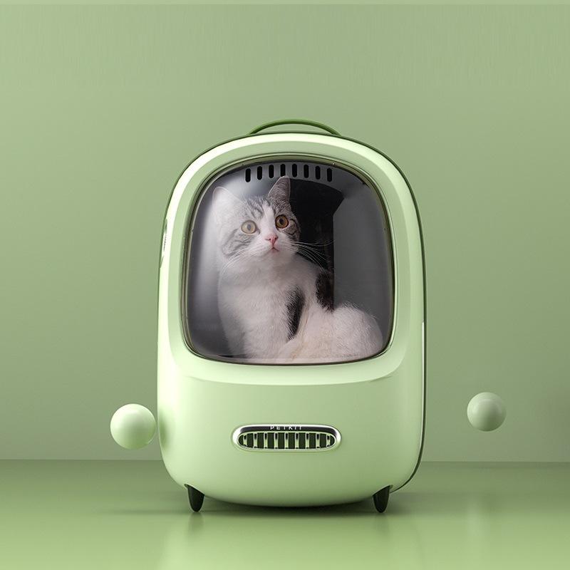 

High Quality New Travel Cat And Dog Portable Double Shoulder Pet Bag Fresh Air Cat Bag Portable Space Ventilated Dog