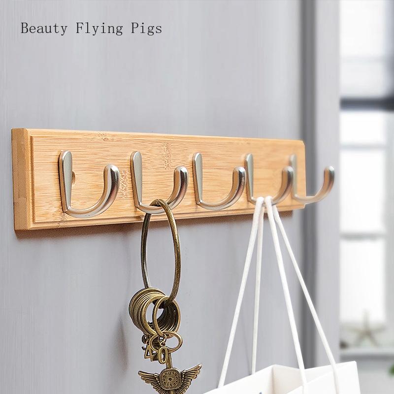 

Direct selling new classic style porch wall clothes hook wooden wall hanging clothes hook solid wood creative coat