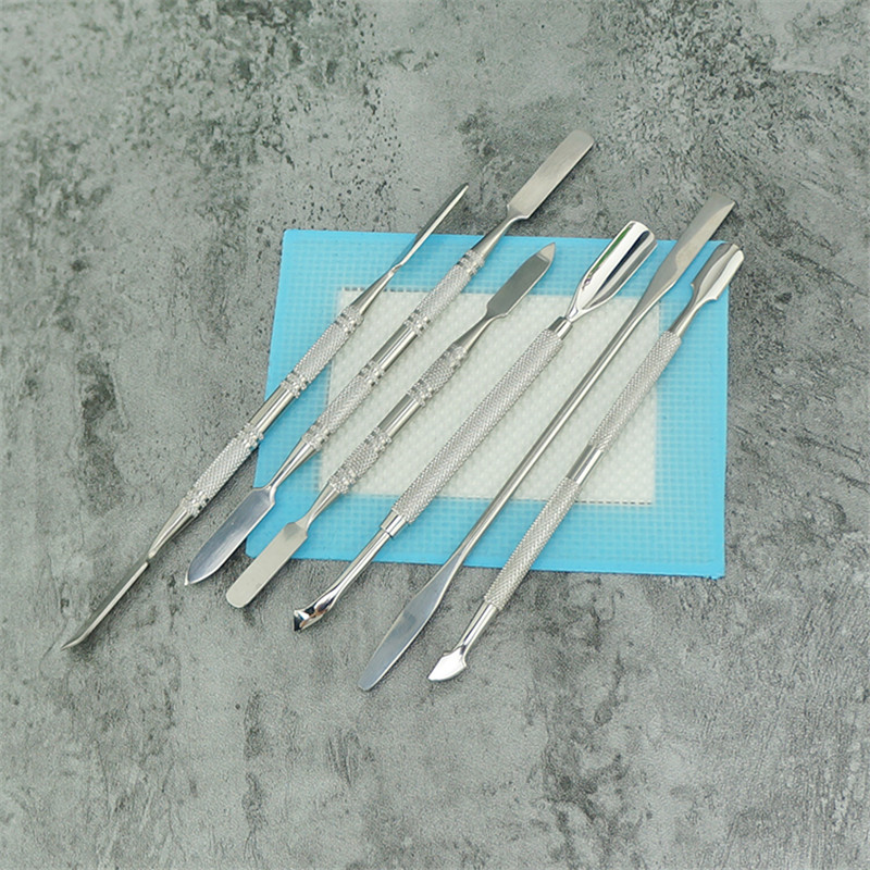 

Latest Cool Portable Titanium Nail Tip Straw Spoon Shovel Scoop Spade Snuff Snorter Sniffer Wax Oil Rigs Wig Wag dabbers Smoking Tool dab