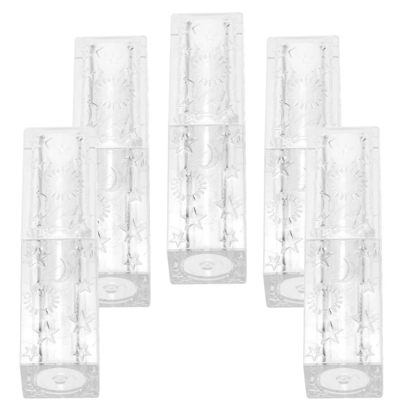 

5pcs Lipstick Container Tubes Durable Useful Portable Lip Container Lip Tube Lipstick Tube for Women Ladies Female