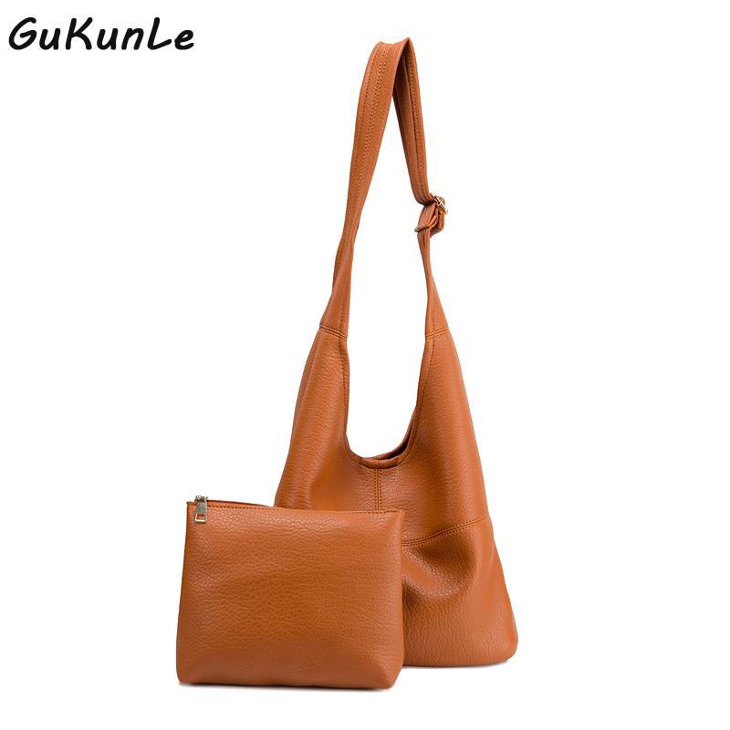 

2021 New Fashion Soft Pu Leather Women's Handbag Elegant Ladies Hobo Crossbody Shoulder Bags Bucket Shopper Composite Bag, Beige