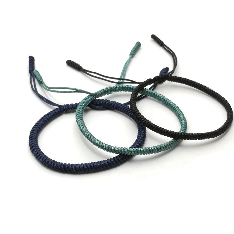 

Tibetan Buddhist Love Lucky Charm Tibetan Thread Bracelets & Bangles For Women Men Handmade Knots Budda Rope Bracelet