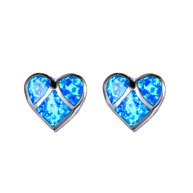 

Marcatsa Heart-shaped Tricolor Fire Opal Earrings Peach Heart Leaves Earrings for Women The Girl Deserve To Act The Role of Gift