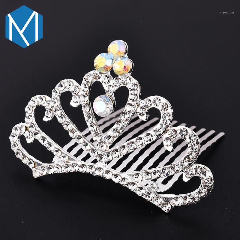 

M MISM Elegant Girls Brides Headress Headwear Shining Crown Hairpins Hair Accessories For Womens Ornaments Hair Clips Hairgrips1, Style 3 white