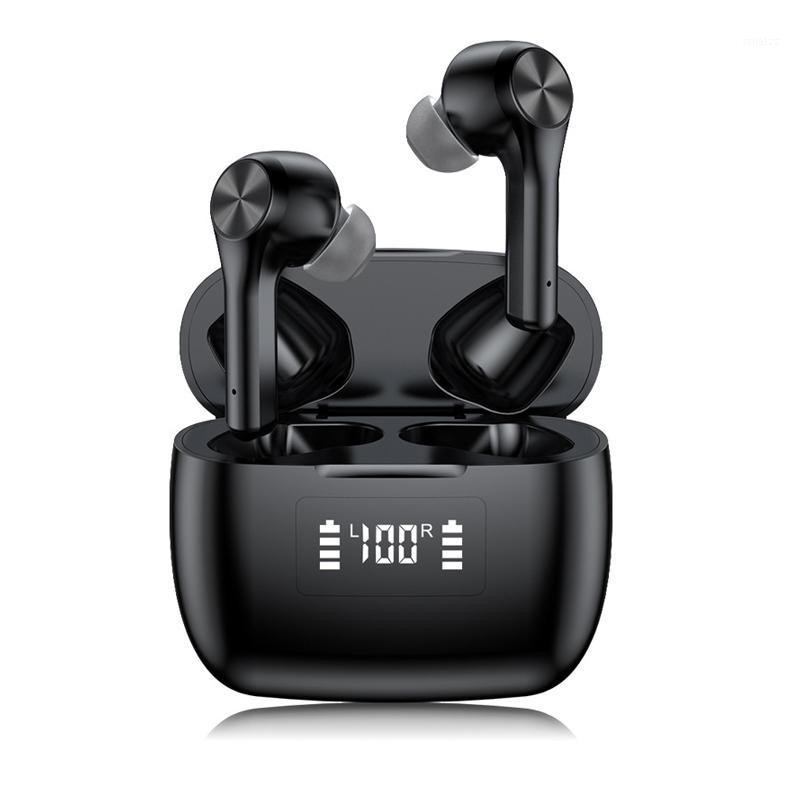 

TWS Headphones Wireless Bluetooth Earphones With Microphone Noise Cancelling Wateproof HiFi Stereo Sport Headset Handsfree1, White