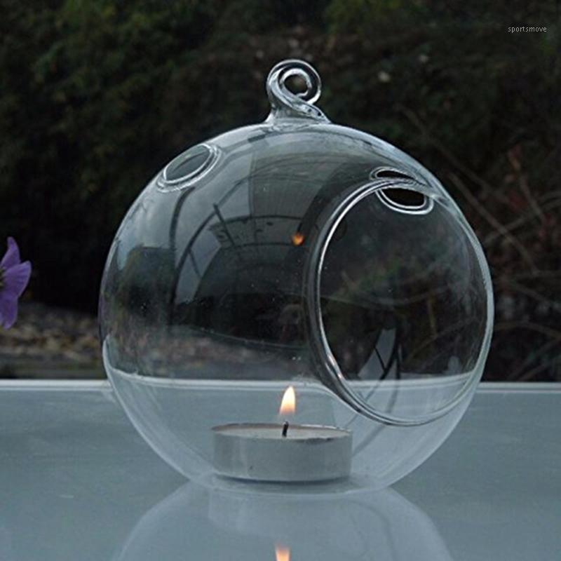 

80MM Hanging Tealight Holder Glass Globes Terrarium Wedding Candle Holder Candlestick1